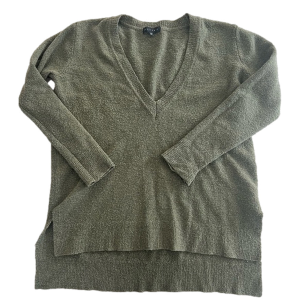 Sanctuary Green Wool V neck long Sleeve Sweater Size XS